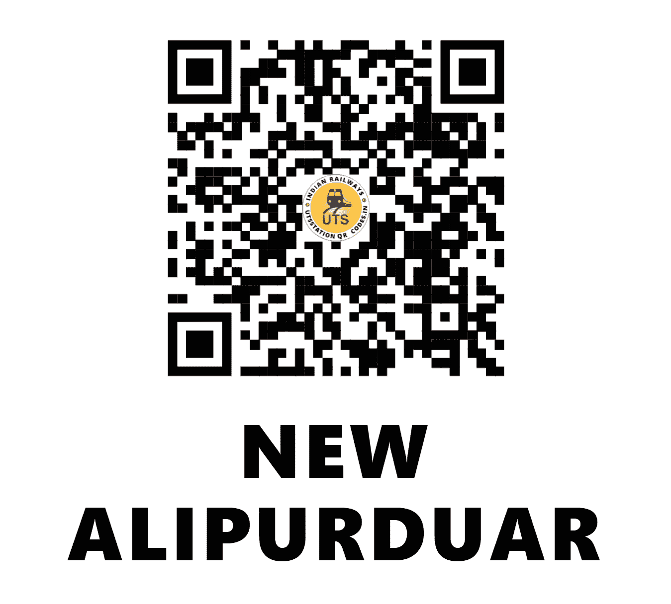 UTS QR Code for NEW ALIPURDUAR - NOQ - NF (WEST BENGAL)